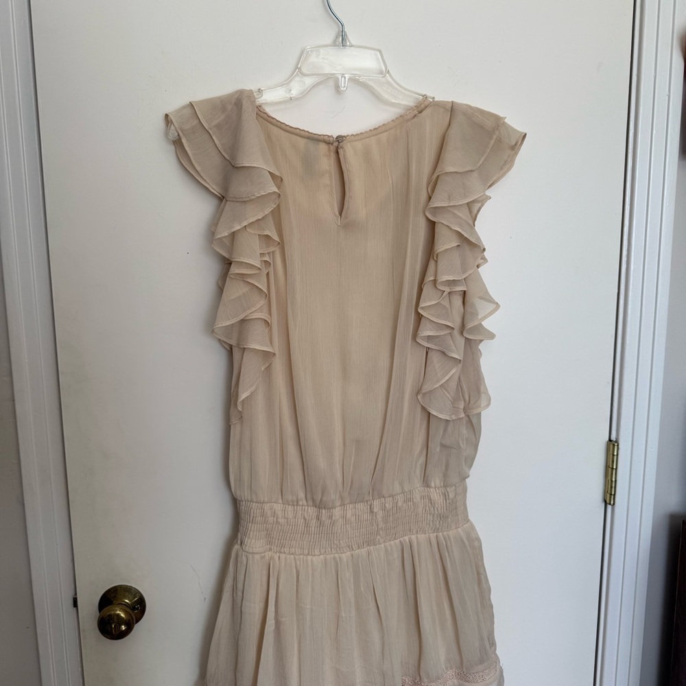 YAS beige Ruffle dress - Picture 4 of 7